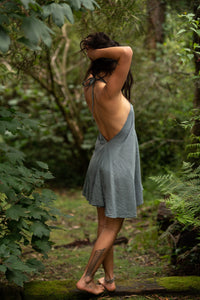 OCEANA DRESS - GREY BLUE