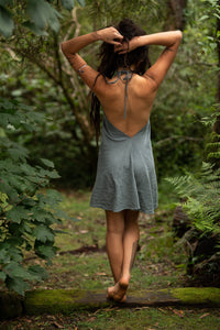 OCEANA DRESS - GREY BLUE