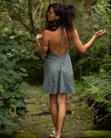 OCEANA DRESS - GREY BLUE