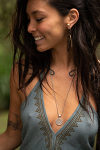 OCEANA DRESS - GREY BLUE