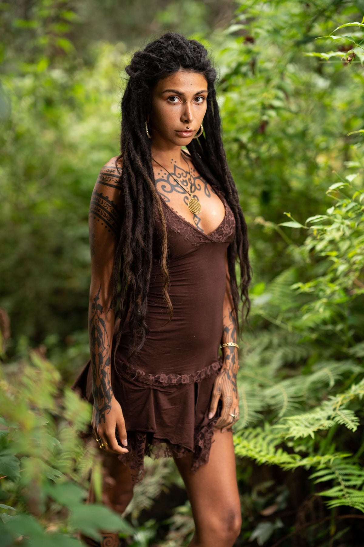 STEAMPUNK DRESS - BROWN