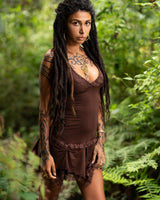 STEAMPUNK DRESS - BROWN