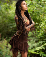STEAMPUNK DRESS - BROWN
