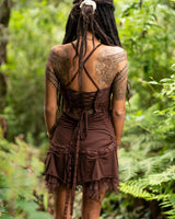 STEAMPUNK DRESS - BROWN