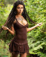 STEAMPUNK DRESS - BROWN