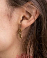 TWIRL EARRINGS - BRASS