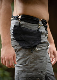 Ceinture de poche en coton végétalien pour hommes - Cadeau gratuit