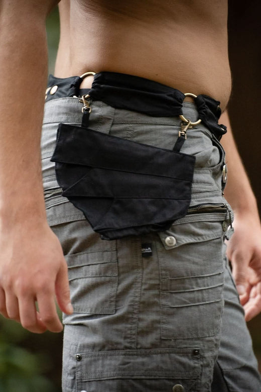 Vegan Cotton Pocket Belt for Men - Free Gift