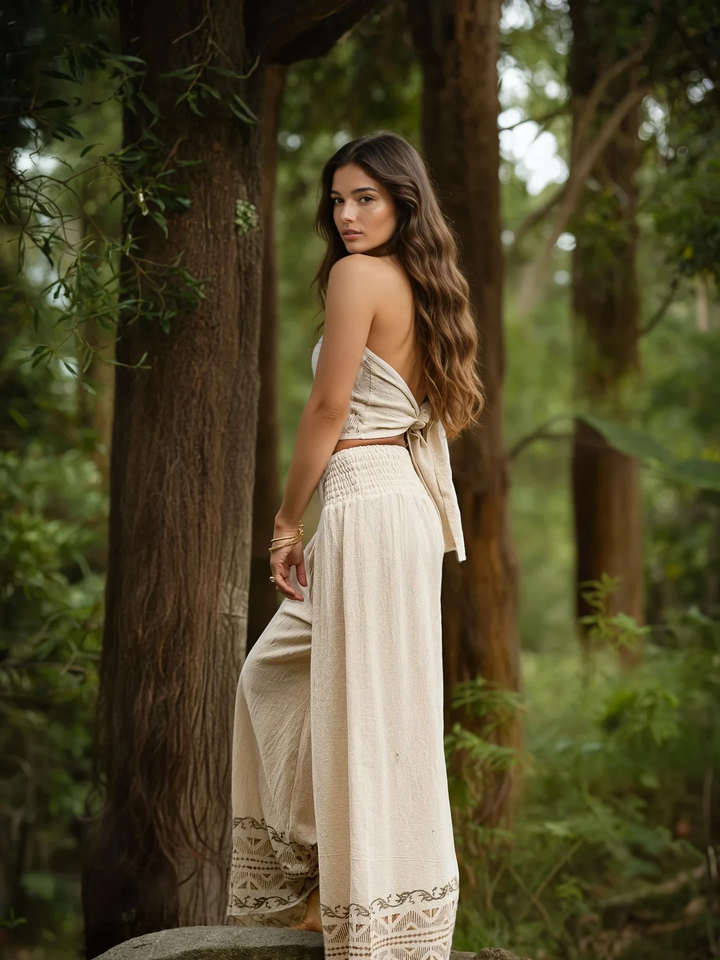 RIVER WIDE PANTS - SAND