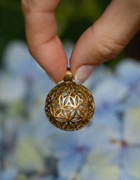 3D Flower of Life Ball Necklace