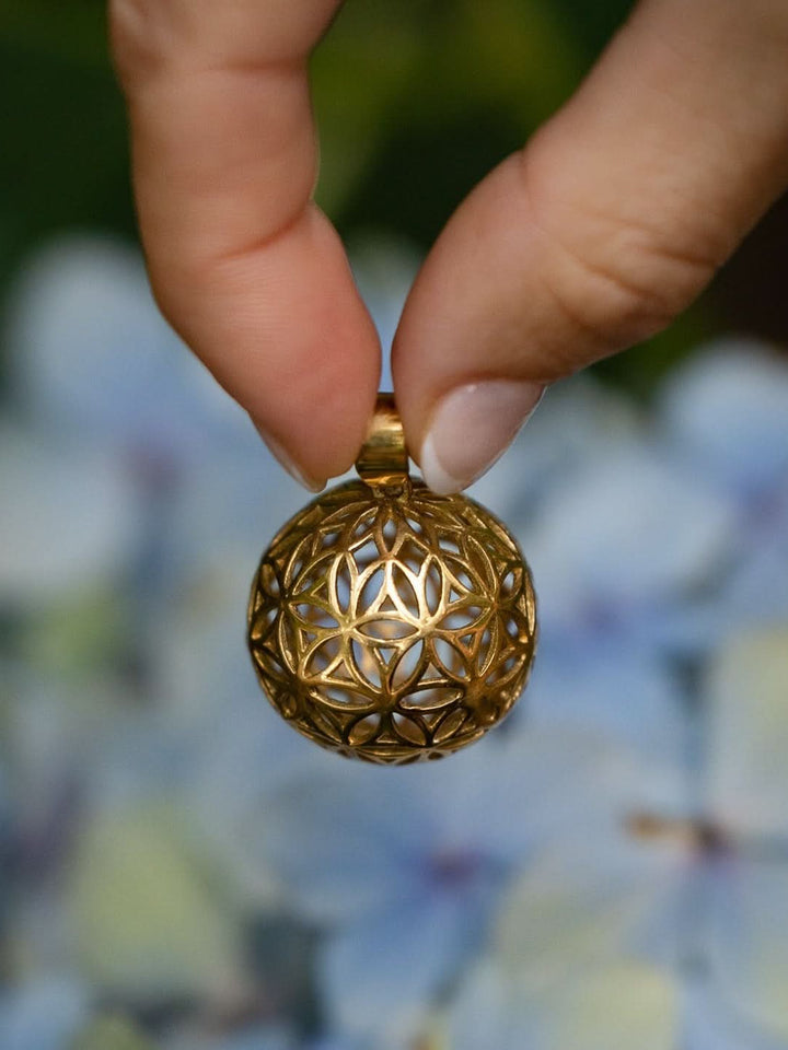 3D FLOWER OF LIFE BALL PENDANT