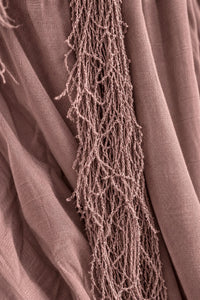 ROBE TRIBALE BRODÉE À LA MAIN - NATUREL