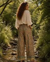 OIL PAINTING SILK PANTS