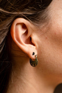 BOUCLES D'OREILLES TRIBALES - LAITON