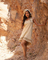SOLENNE HOODED DRESS