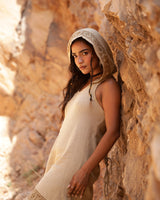 SOLENNE HOODED DRESS