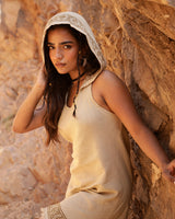 SOLENNE HOODED DRESS