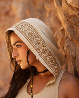 SOLENNE HOODED DRESS