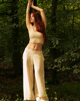 ENLIGHTENED FLARE PANTS - CREAM