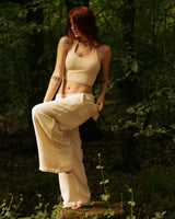 ENLIGHTENED FLARE PANTS - CREAM