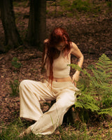 ENLIGHTENED FLARE PANTS - CREAM