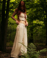 ENLIGHTENED FLARE PANTS - CREAM