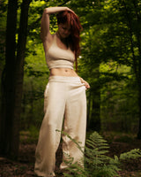 ENLIGHTENED FLARE PANTS - CREAM