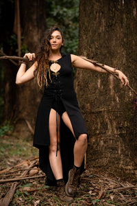 ENCHANTED EARTH VEST - BLACK