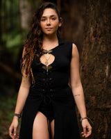 ENCHANTED EARTH VEST - BLACK