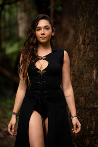 ENCHANTED EARTH VEST - BLACK