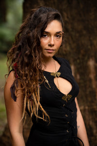 ENCHANTED EARTH VEST - BLACK