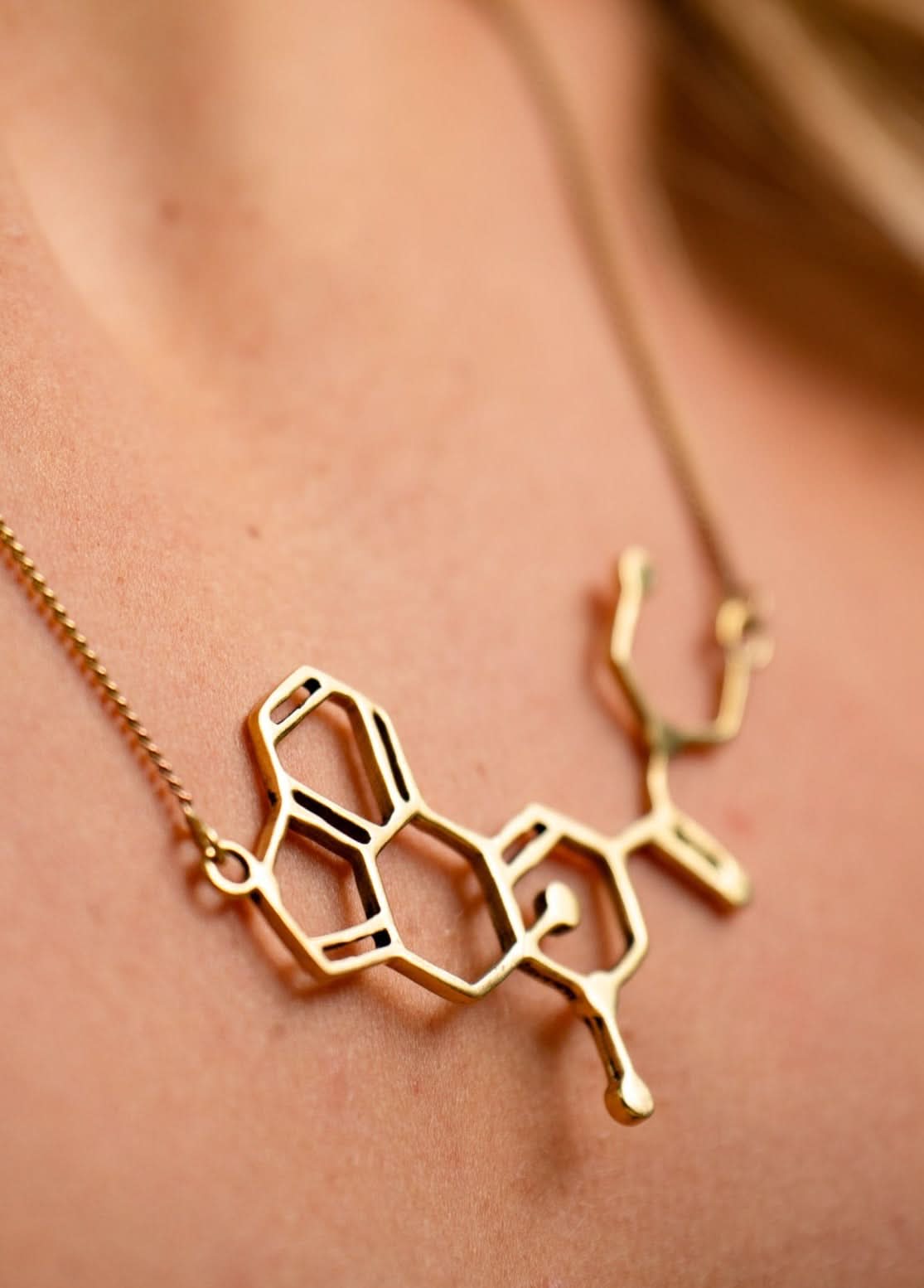 HOFFMAN MOLECULE PENDANT - BRASS