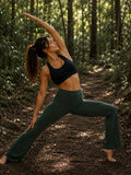 PANTALON DE YOGA EN BAMBOU - VERT FORÊT
