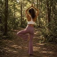 BAMBOO YOGA PANTS - MAUVE
