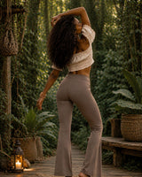 BAMBOO YOGA PANTS - BROWN
