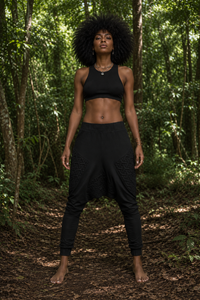 بنطلون لي حريمي يوجا - أسود