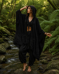 NOMADIC PONCHO - BLACK
