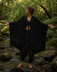 NOMADIC PONCHO - BLACK