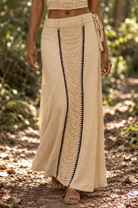 SOLENNE STRING PANEL WRAP SKIRT