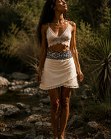 SHAMANIC EARTH SKIRT - CREAM