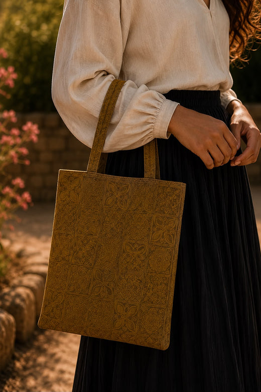 BAROQUE EARTH SILK BAG
