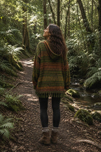 PULL D'HIVER À CAPUCHE ORLY - VERT