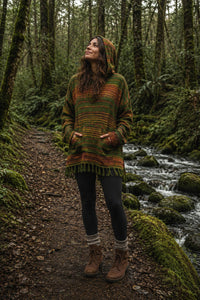 PULL D'HIVER À CAPUCHE ORLY - VERT