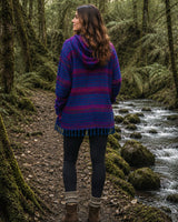 ORLY HOODED WINTER JUMPER - BLUE