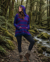 ORLY HOODED WINTER JUMPER - BLUE