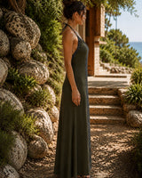 HAND-EMBROIDERED TRIBAL DRESS - GREEN