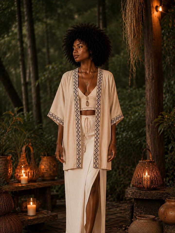 RUMI KIMONO - CREAM
