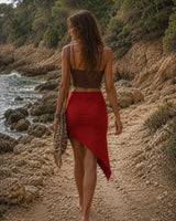 BAMBOO SOLSTICE SKIRT - TERRACOTTA