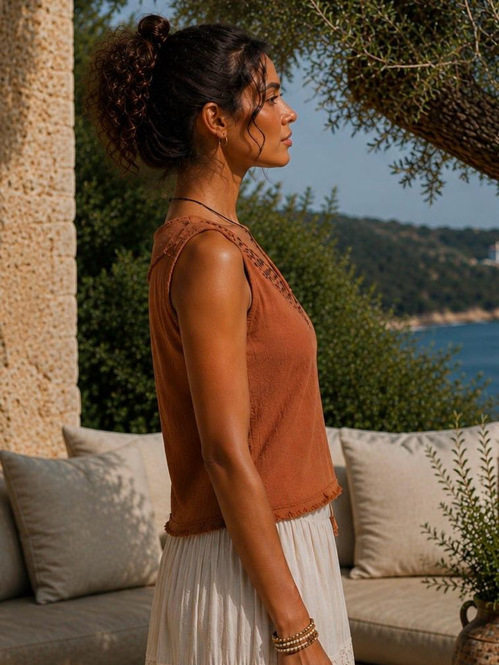 FLORENTINE TOP - LIGHT RUST
