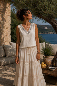 FLORENTINE TOP - CREAM